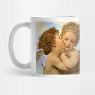 The First Kiss, angels detail by Bouguereau Mug